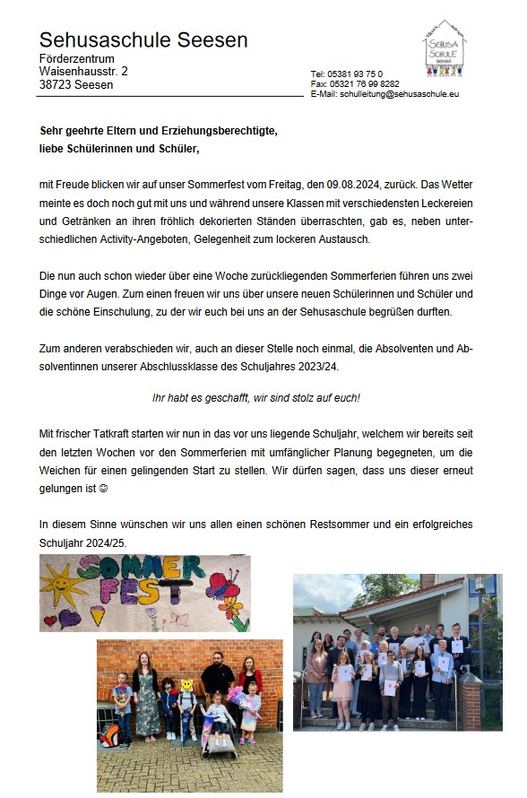 Worte zum Schulstart 2024 25